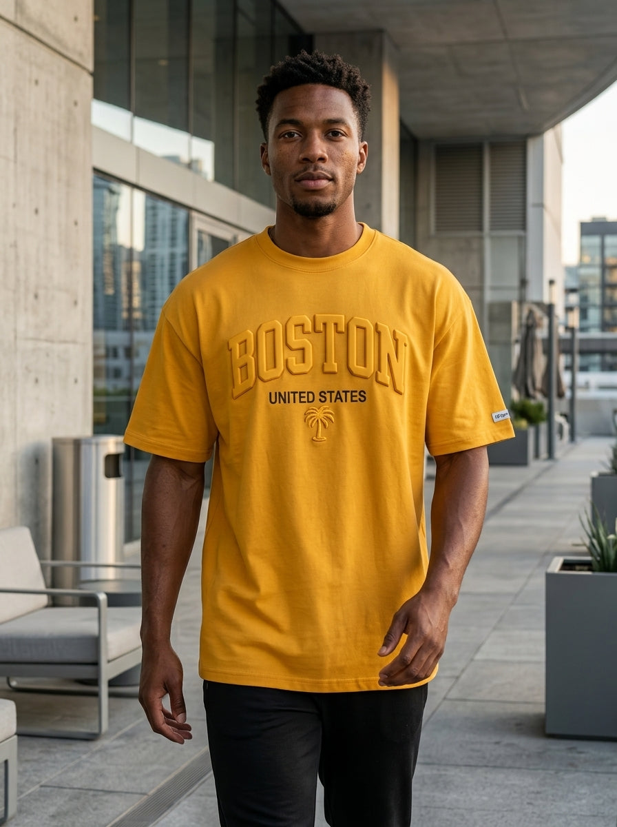 Customized 3D Embossed Streetwear Tee