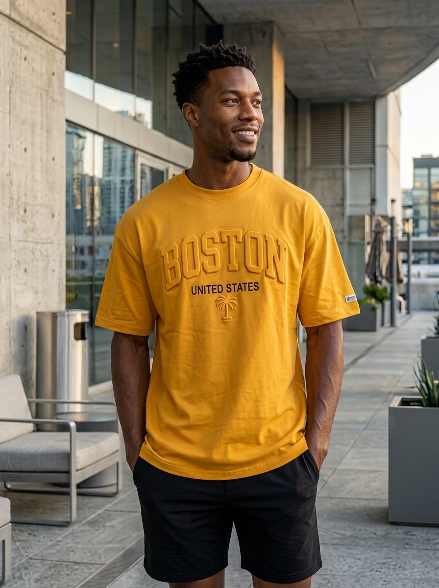 Customized 3D Embossed Streetwear Tee
