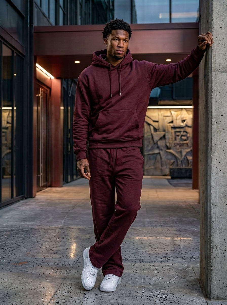 Minimalist Custom Embossed Fleece Tracksuit