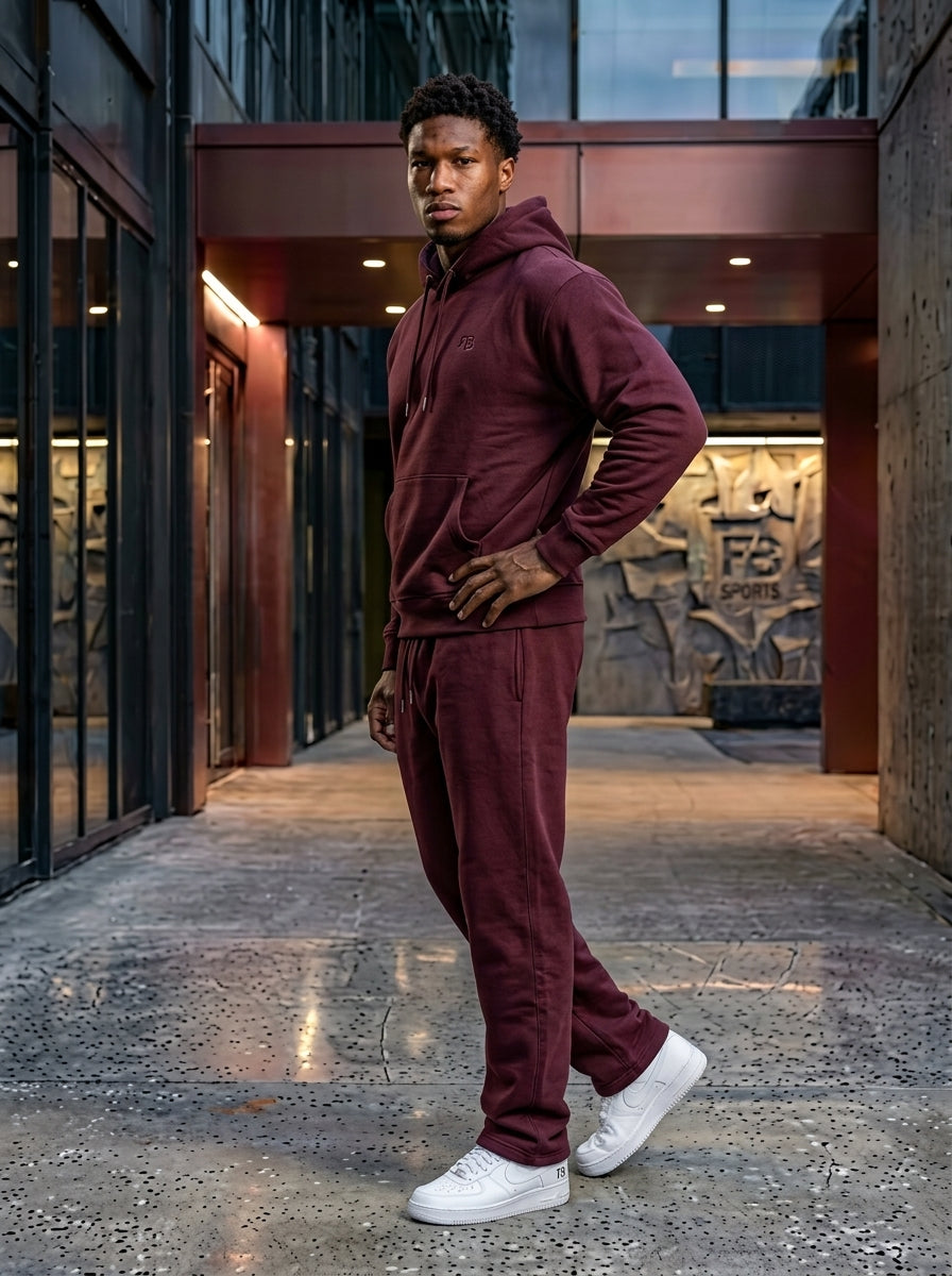 Minimalist Custom Embossed Fleece Tracksuit