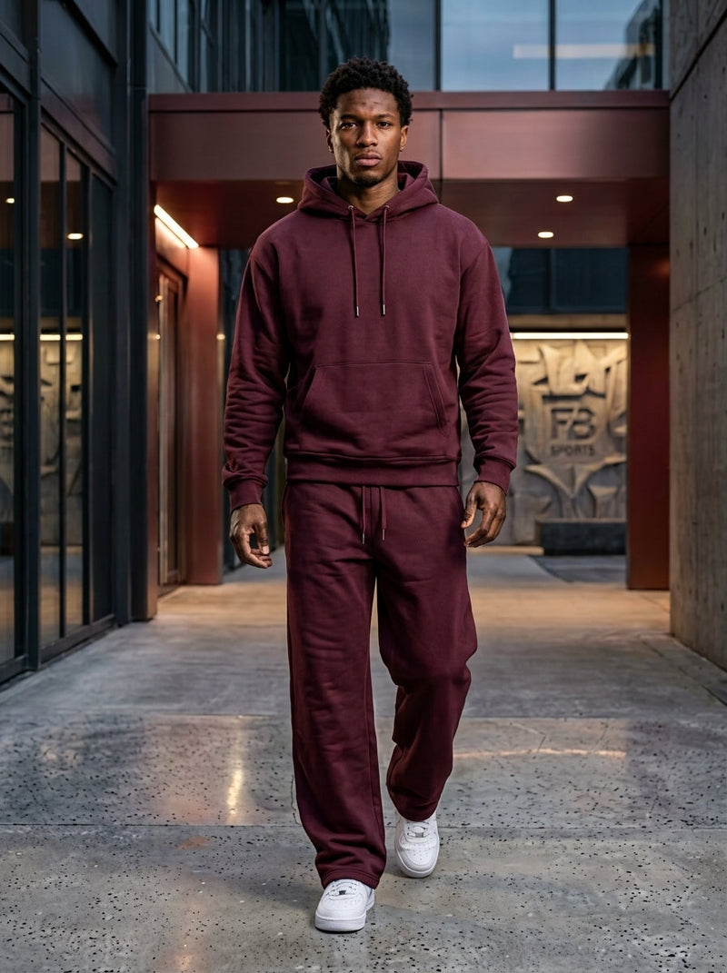 Minimalist Custom Embossed Fleece Tracksuit