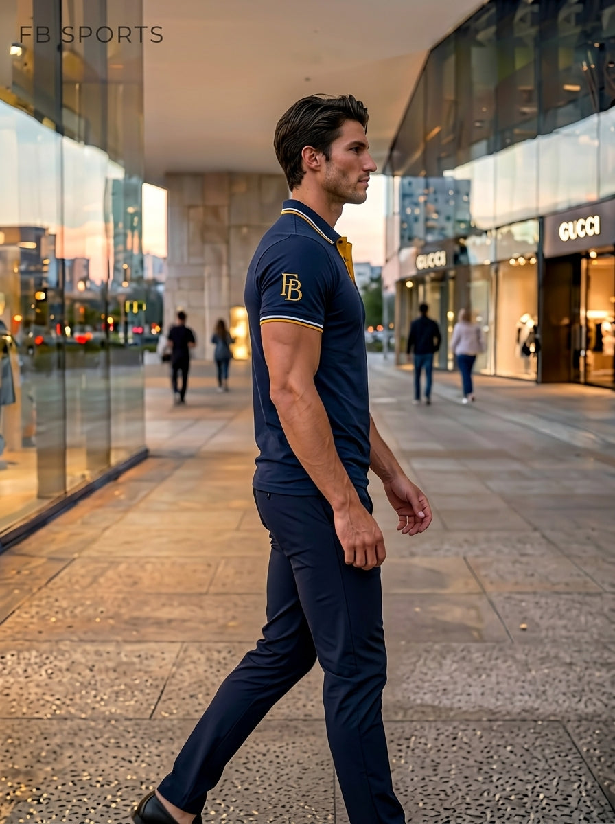 Custom Luxury Embossed Polo Shirt