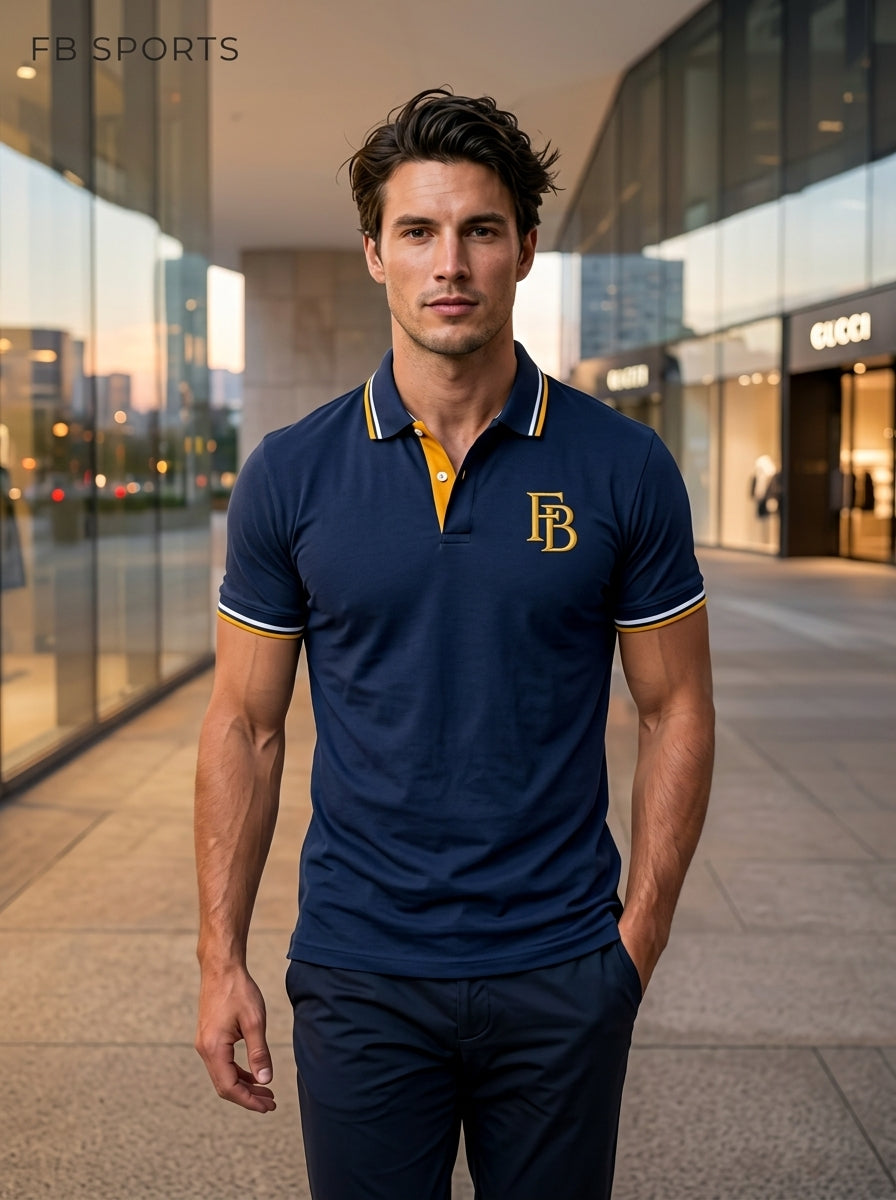 Custom Luxury Embossed Polo Shirt
