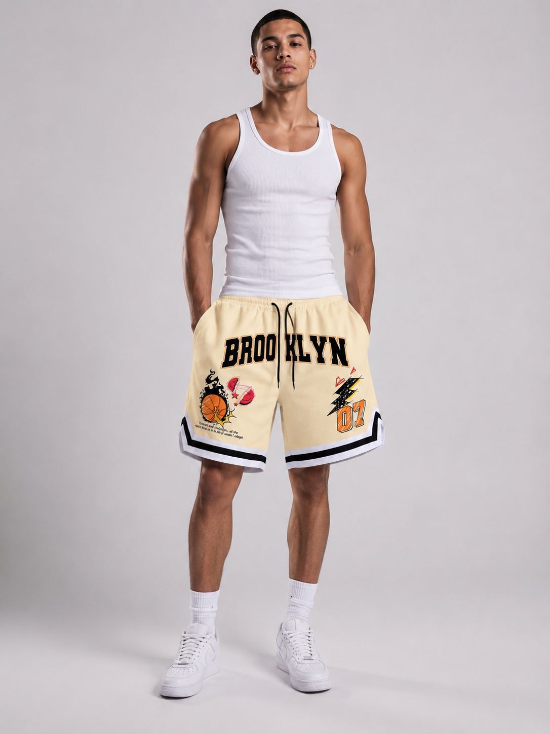 Premium Streetwear Utility Shorts (Heavy Embroidered Edition)