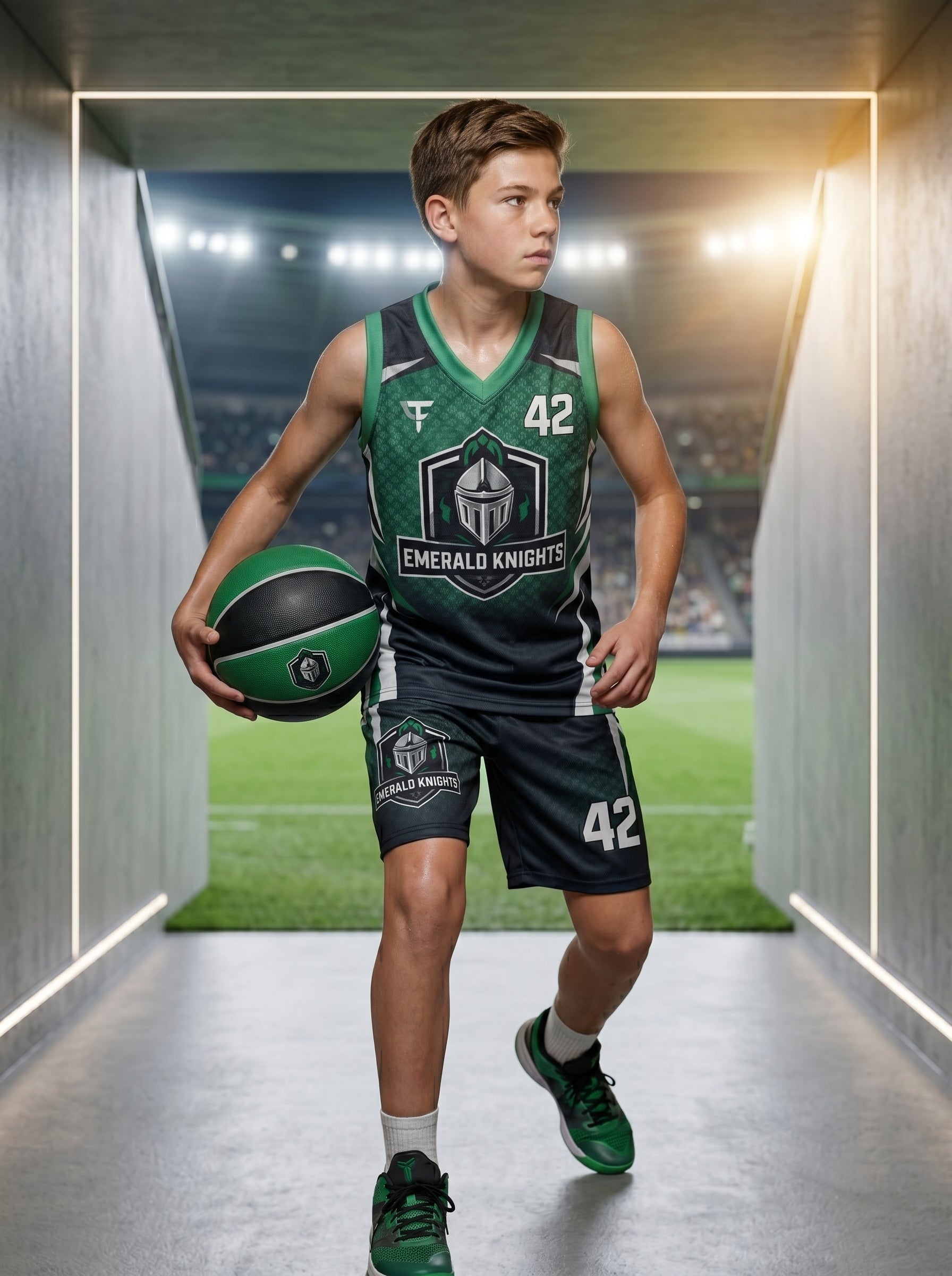 Custom Velocity Stripe Women’s Basketball Uniform