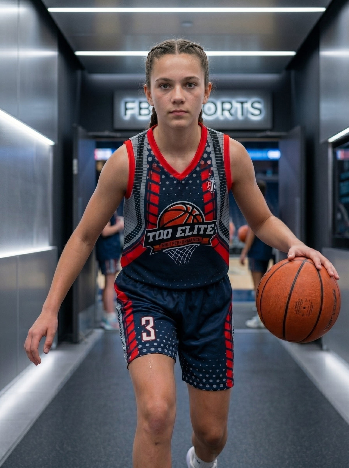 Custom Titan Core Girls’ Athletic Basketball Wear