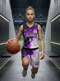 Custom Eclipse Mesh Pro Girls’ Basketball Jersey
