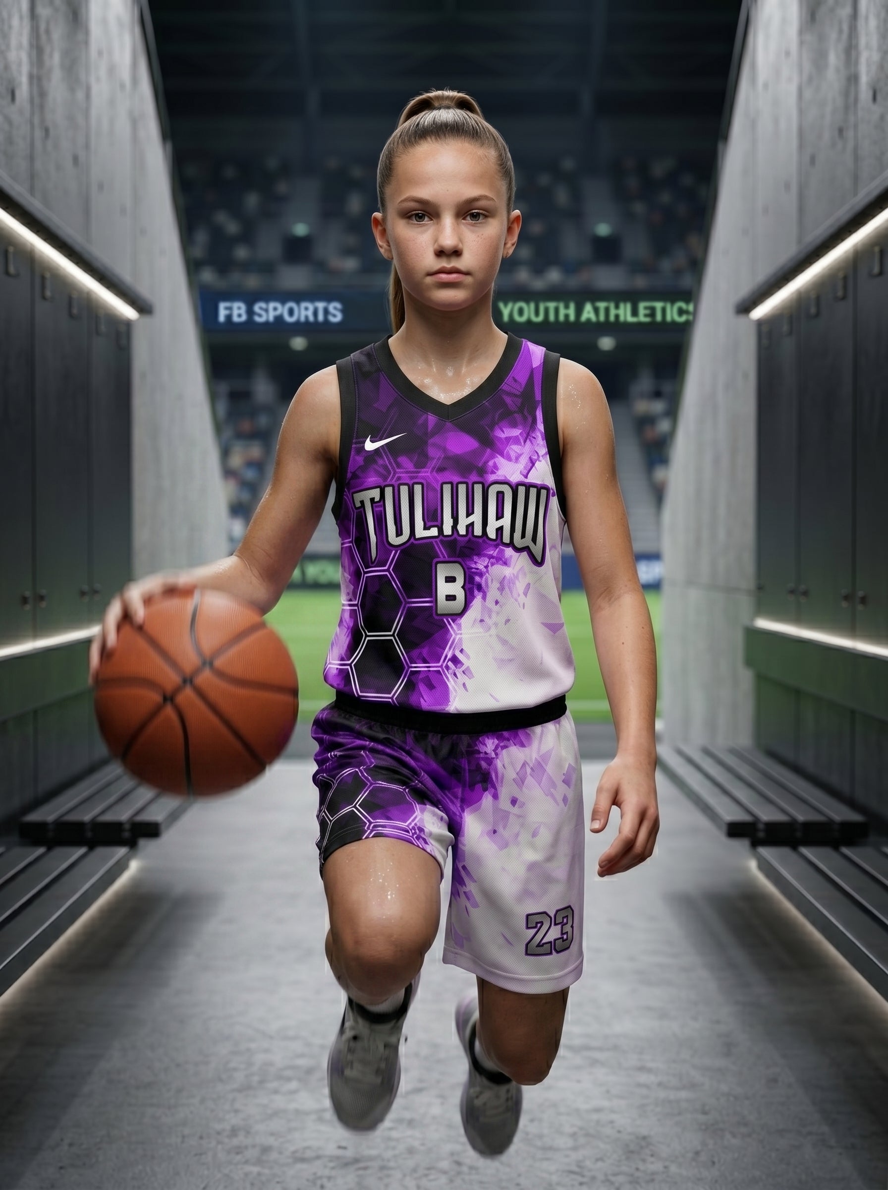 Custom Eclipse Mesh Pro Girls’ Basketball Jersey