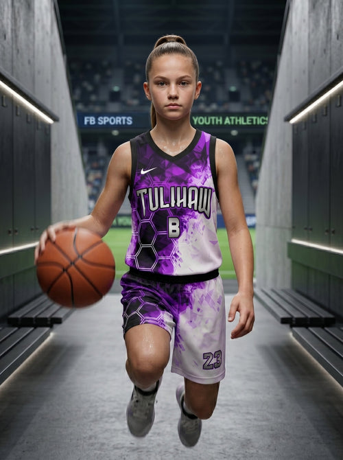 Custom Eclipse Mesh Pro Girls’ Basketball Jersey