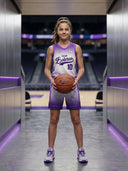 Custom Matrix Fade Girls’ Basketball Uniform Set