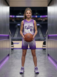 Custom Matrix Fade Girls’ Basketball Uniform Set