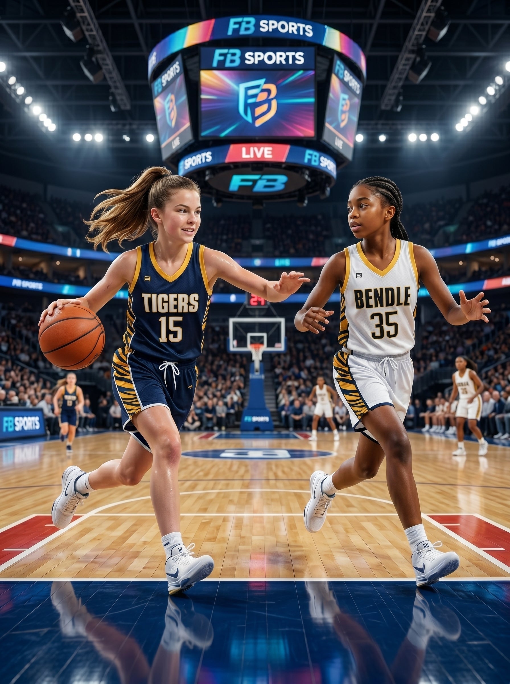 Custom TwinForce Sublimated Girls’ Basketball Teamwear