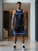 Unleash Your Team's Identity On The Court Fully Custom, Elite-Tier 100% Polyester Dry-Fit Basketball Kits