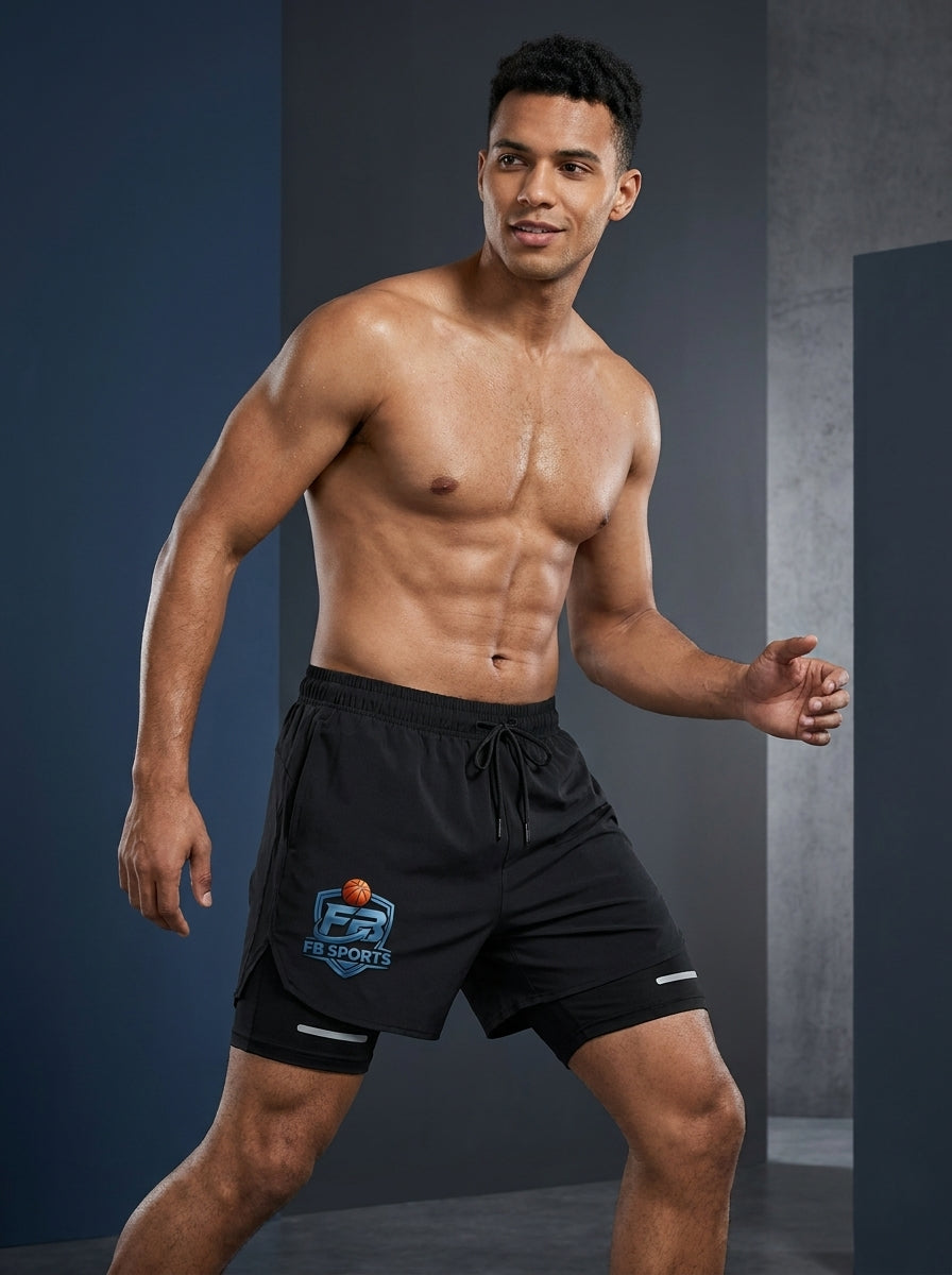 Sublimated Bodybuilding Compression Shorts