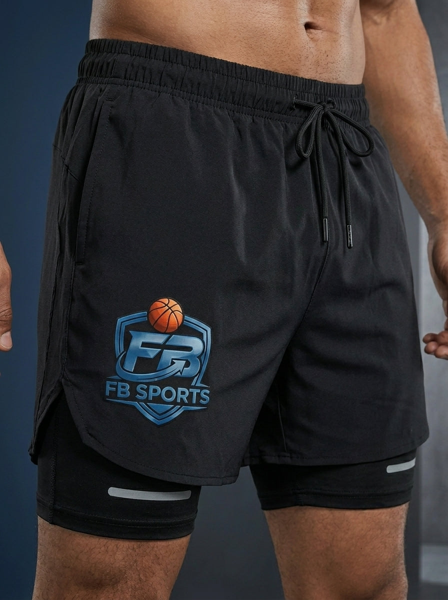 Sublimated Bodybuilding Compression Shorts