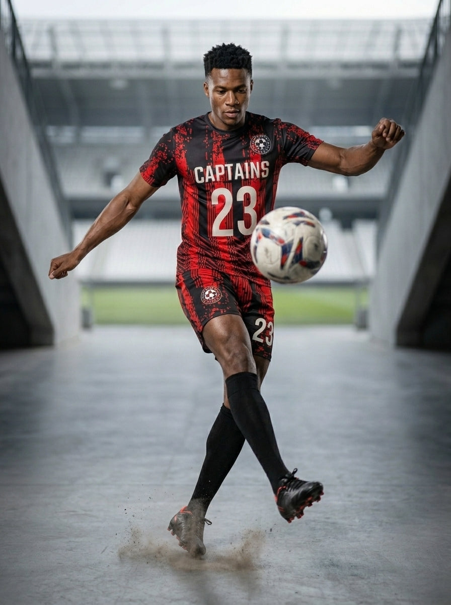 The Ultimate Armor: 100% Dri-Fit Custom Soccer Kits