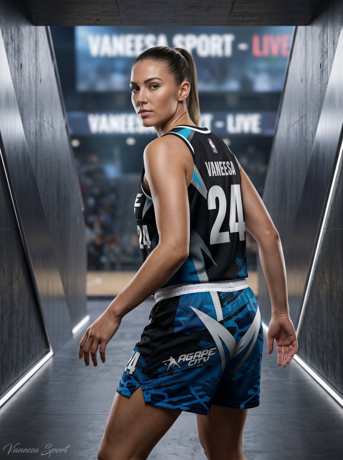 Custom Quantum Frost Female Basketball Team Kit