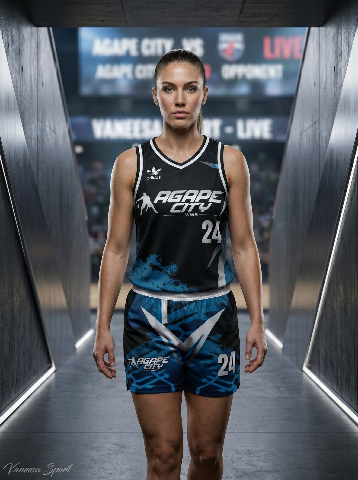 Custom Quantum Frost Female Basketball Team Kit