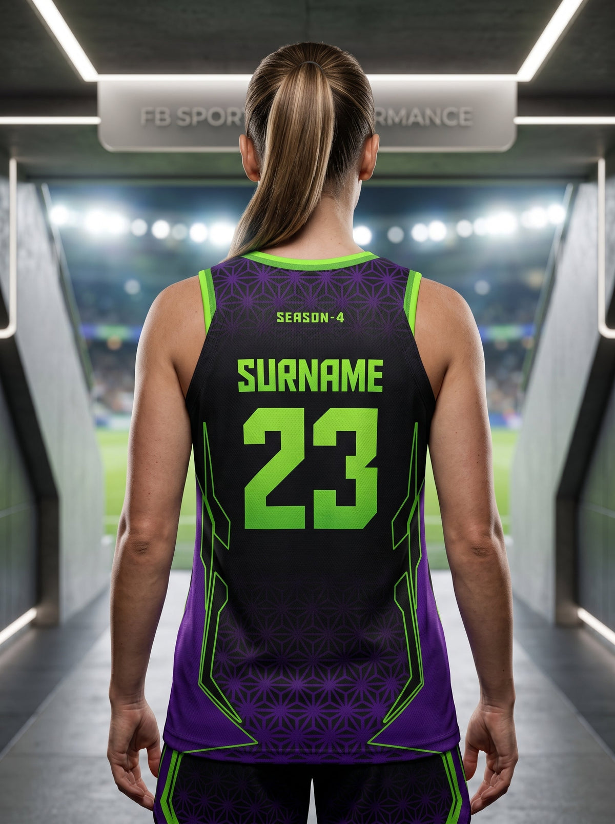 Custom Blitz Aura Female Basketball Kit