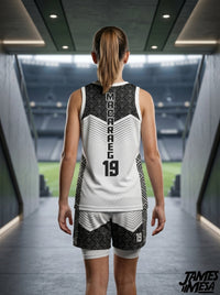 Custom Zenith Gradient Girls’ Basketball Jersey & Shorts