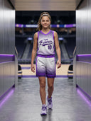 Custom Matrix Fade Girls’ Basketball Uniform Set