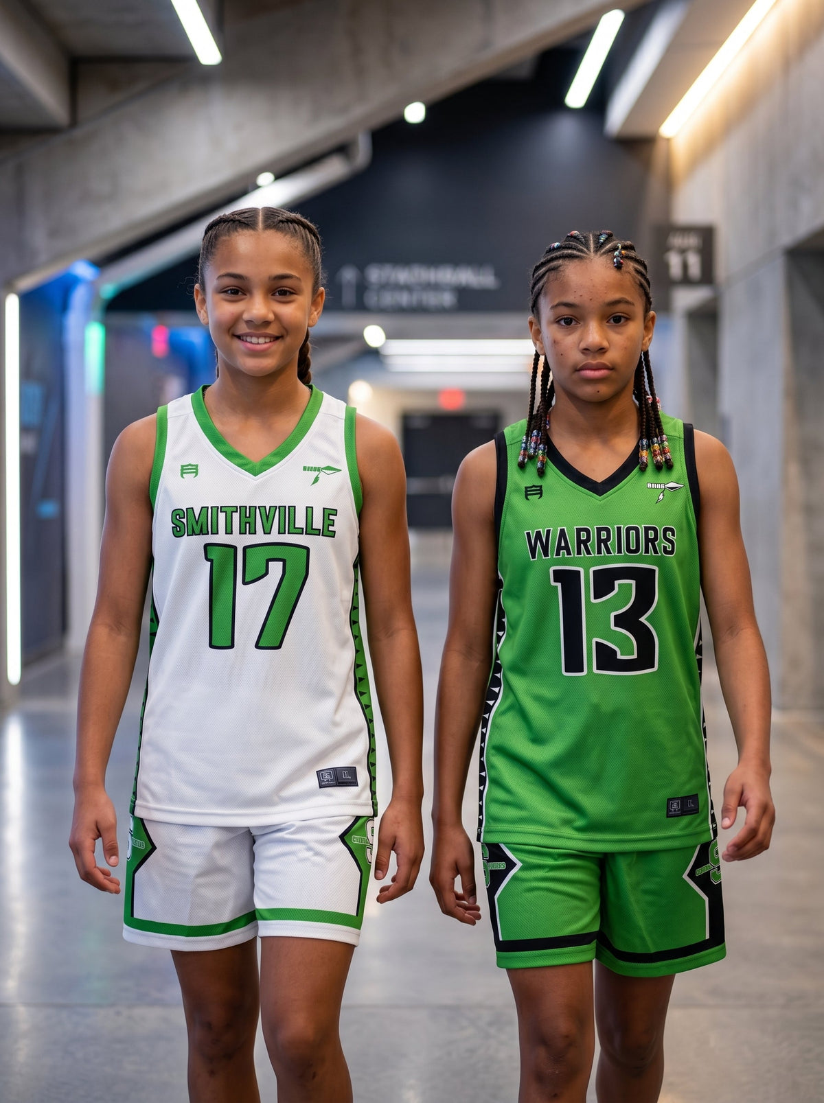 Custom Ignition Reversible Girls’ Basketball Uniform