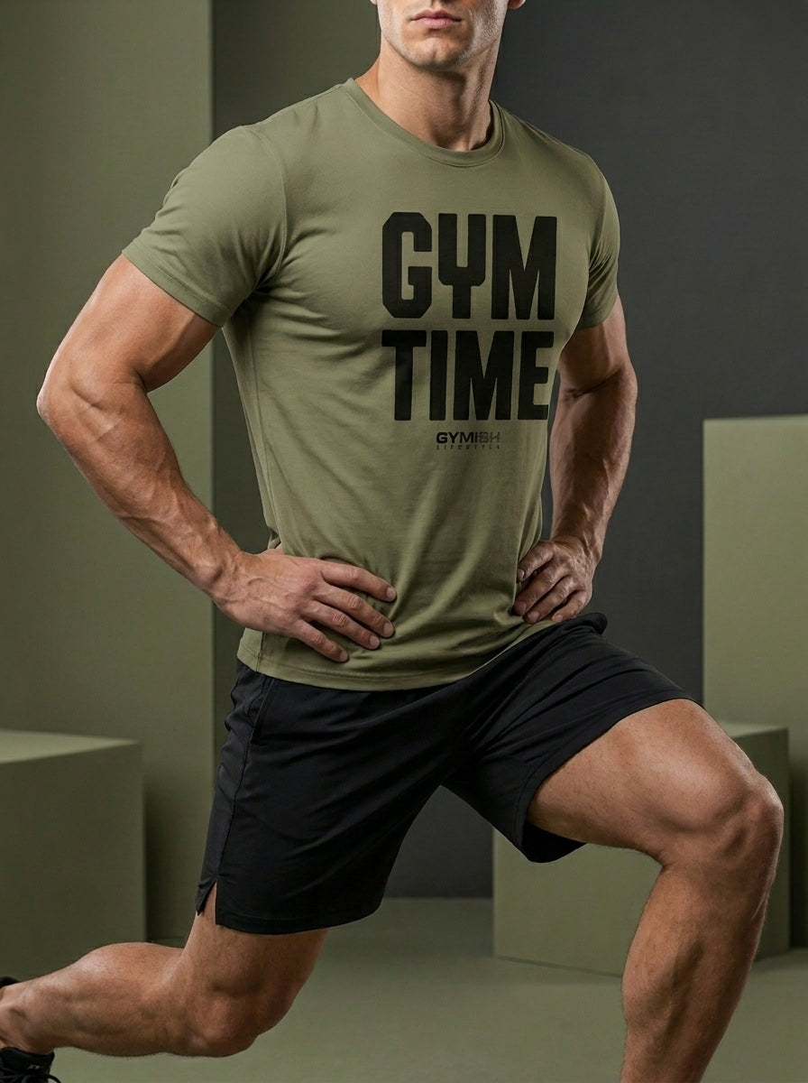 Premium Custom Gym Lifestyle Tee – Tailored Athleisure Crewneck