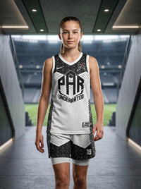 Custom Zenith Gradient Girls’ Basketball Jersey & Shorts